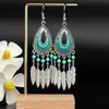 Pendientes de Pavo Real para Minorías Étnicas, Regalos Retro de Plata Miao Estilo Étnico, Accesorios de Pendientes Vintage de Imitación Plata