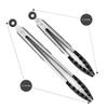 Pinza para barbacoa transfronteriza pinza de cocina pinza para alimentos pinza de silicona pinza antiquemaduras pinza para pan pinza para bistec frito pinza para barbacoa