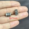 Cuentas espaciadoras antiguas de plata de Shanxi, estilo retro, cuentas de barril de plata cepillada, varios estilos, accesorios de juego literario DIY de plata Panax notoginseng