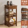 Armário de Chá, Mesa de Chá, Mesa Lateral de Sofá para Sala de Estar, Armário Lateral, Mesa de Chá Pequena, Mesa Pequena, Porta-Folhas de Chá, Armário de Armazenamento, Mesa de Canto, Estante de Armazenamento
