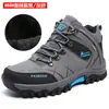 Sapatos Masculinos Novos Transfronteiriços para Montanhismo ao Ar Livre Viagem Calçados Esportivos Casuais Sapatos de Corrida Outono e Inverno Quentes Forrados com Lã Cano Alto Tendência