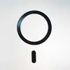 Anillo de Hierro Magnético Pintado de Negro Hoja de Atracción Magnética Funda de Teléfono Magnética MagSafe Anillo Redondo Venta Directa de Fábrica Pegatina Magnética
