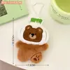 Colgante de Muñeca Gatito Oso Ajo Creativo Moda Versátil Colgante para Llavero de Mochila Niña Lindo Colgante Pequeño