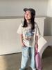 Weimu Roupa Infantil Feminina Conjuntos para Meninas 2026 Primavera Novo Estilo Camisetas de Manga Curta e Jeans Estilo Coreano Infantil para Bebês Meninas