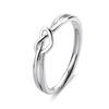 Anillos de Pareja Corazón a Corazón Modelo Nuevo 2025 para Hombres y Mujeres, Anillos Abiertos Sencillos con Forma de Corazón Japoneses y Coreanos de Nicho