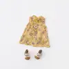 Verão Novo Estilo Chinês Azul Floral Estilo Nacional Cheongsam Macacão Vestido Floral Roupas para Bebê Menina