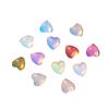Nueva joyería para uñas con forma de corazón de melocotón plano, cristal moca, diamante, decoraciones coloridas para uñas.