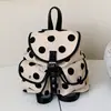 Exquisito y Moderno Mochila de Mujer de Nicho Modelo Nuevo 2026 Mochila Versátil de Lunares para Viajes y Uso Diario
