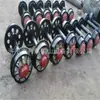 Par de ruedas de mina de alto peso ahora fabricado rueda de soporte de locomotora de ferrocarril de mina de carbón rueda de vía de acero fundido 200-600