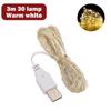 Cordão de luzes de fio de cobre LED USB luzes coloridas luzes decorativas de Natal estrelas cordão de luz atmosférica atacado