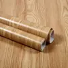 Filme para Renovação de Móveis Adesivo de Madeira Adesivo de Roupa Adesivo de Porta Papel de Parede Autoadesivo para Mesa Espessado Impermeável e à Prova de Umidade Imitação de Madeira