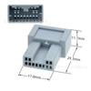 Conector de coche de 12 pines, macho y hembra, piezas domésticas de fábrica 34824-0124 y 34826-0124
