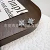Pendientes de Aleación de Titanio F136 con Estrella de Seis Puntas Incrustada de Circonita, Clavos para Cartílago Auricular G23 Titanio Rosca Interna, Clavos para Labio, Joyería para Body Piercing