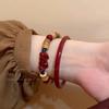 Nueva Pulsera de Cuentas Pixiu Chinoiserie Lujo Accesible Nicho Exquisita Pulsera de Estilo Nacional para Mujeres 2025 Nuevo Estilo Caliente Joyería de Mano