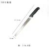 Cuchillo para pan de acero inoxidable con mango de plástico, cuchillo dentado para baguette, tostadas y pastel, hecho a medida para exportación transfronteriza