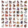 56 Pegatinas de Caballo Salvaje de Compra Directa Transfronteriza con Texto Motivacional para Diarios de Computadora, Entusiastas de los Caballos Pegatinas Decorativas de PP