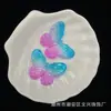 31*41mm mariposa bicolor con agujero hecha a mano DIY accesorios para joyería accesorios en línea suministro en vivo rojo en stock al por mayor