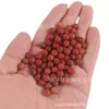 Jadeíta jadeíta roja loto cuentas sueltas cuentas de jade individual natural jade diy pulsera tejida con cuentas hecha a mano con cuentas a mano
