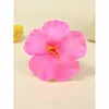 Novo Encantador Design de Grampo de Cabelo Flor Gesang Flor de Hibisco Simulada Clipe para Franja Clipe Lateral Versátil Adorno de Cabeça Doce para Mulheres