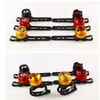Luz Traseira de Liga de Alumínio para Bicicleta Gema Luz de Capacete Luz Traseira de Aviso de Alto Brilho Equipamento de Acessórios para Ciclismo de Mountain Bike