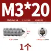 Aço Inoxidável 304/316 Soquete Sextavado Ponta Afiada Parafuso de Fixação Cabeça Cega para Máquina M4M5M6M8M10