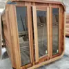 Preço de Fábrica Shangke Sauna a Vapor Seco para 6 Pessoas Cedro Vermelho/Tsuga/Pinheiro Branco Beleza Fitness Sauna de Luxo para Exterior