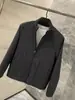 ¡Alternativa asequible a 5K+! Chaqueta de vuelo de sarga de mezcla de lino francesa de lujo y alta gama para lluvia y rocío para hombre