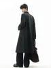 Abrigo de lana para hombre, nueva colección otoño/invierno 2026, gabardina/chaqueta de traje casual de tendencia estilo coreano de longitud media, corte holgado