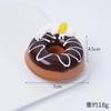 Pegatinas de refrigerador de dona de simulación de alto rebote de PU decoración creativa para el hogar comida de simulación juego postre