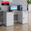 Mesa de Escritório para Computador de Aço Ferro Single com Gaveta com Chave Mesa de Escrita Doutor Financeiro Bancada de Aço Inoxidável