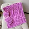 Toalla de playa absorbente para natación, dormitorio, moda, terciopelo de burbujas, toalla de baño para parejas, conjunto de tres piezas, gruesa, cálida, sin pelo
