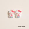 Dibujos animados lindo gatito lazo diy pegamento crema material carcasa teléfono móvil joyería hecha a mano resina pequeños accesorios