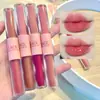 Cace Brillo Labial Doble Cara Divertido Lodo Labial Mate Espejo Fácil de Colorear Asequible Versátil para Mujer Mate Terciopelo Liso Nicho