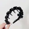 Nueva Diadema de Terciopelo Hecha a Mano de Alta Gama con Flor de Pedrería Diadema de Lujo Ligero con Temperamento Pasador Retro Simple