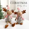 Muñeco dereno navideño de Amazon Adornos pequeños Muñeco tejido gris navideño Juguete dereno decorativo en stock