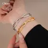 Pulseira Cruz de Bambu com Zircônia Banho de Ouro Real 18K Estilo Chinês Novo, Pulseira de Luxo Leve de Alta Qualidade, Joia de Mão Retrô Criativa