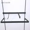 Arara de Parede para Loja de Roupas Tubo Quadrado de Aço Inoxidável Pilar em A Vertical Arara para Lingerie Ganchos de Cabide de Roupas de Cinco Contas Sete Contas