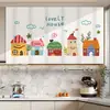 Cortina Decorativa para Gabinete de Cocina con Tema de Dopamina para Niños, Cortina Cubre Gabinete, Cortina Decorativa para Gabinete de Estante de Almacenamiento con Velcro Mágico