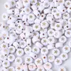 Estrella acrílica de colores brillantes, luna, cuentas redondas, cuentas brillantes en forma de corazón, materiales para pulseras, collares de joyería hechos a mano para DIY