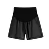 Nuevos Shorts de Maternidad Primavera/Verano 2026 Pantalones de Satén Piel de Leche Especialmente Cómodos Versátiles Pantalones de Pierna Ancha