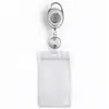 Comércio exterior transfronteiriço à prova d'água transparente macio PVC vertical crachá de identificação certificado conjunto de cartões capa de cartão etiqueta em estoque atacado