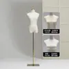 Tienda de Ropa Modelo Femenino Estante Vestido de Novia Ventana Maniquí Falso Modelo Femenino de Medio Cuerpo Accesorios Soporte de Exhibición Cuerpo Completo