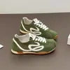 Nuevos Zapatos Deportivos Casuales de Color Block Retro para Mujer, Zapatos de Entrenamiento Alemanes con Suela Suave, Transpirables, con Cordones, Zapatos Planos Estilo Old Daddy