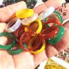 Fábrica venta al por mayor anillo de ágata colgante Jade regalo accesorios de joyería