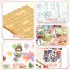 Adesivos de Paisagem de Desenho Animado Cena de Casa em Miniatura 3D Adesivos para Diário Infantil DIY Adesivos de Paisagem em Miniatura 3D