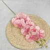 27 cores, nova orquídea impressa em 3D com 9 cabeças, flor artificial, para decoração de casamento e casa, atacado
