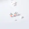 Unicornio de la Suerte Serie de Buena Suerte para el Año Nuevo Pendientes de Piedra Lunar Coloridos Versátiles Personalidad y Temperamento Celebridad de Internet Mujeres