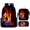 Mochila Sonic Transfronteriza Gran Capacidad Mochila Escolar para Estudiantes Mochila Escolar de Anime Sonic Transfronteriza