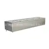 Mesa de Servicio de Comida Aislada de Cinco Platos Larga Escritorio Comercial Cantina Comida Cocina Merienda Carrito Aislado Piscina Eléctrica de Sopa Caliente