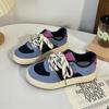 Vintage Design Plataforma Pão Sapatos Femininos 2024 Outono Novo Nicho Casual All-match Sports Forrest Gump Tênis 6563